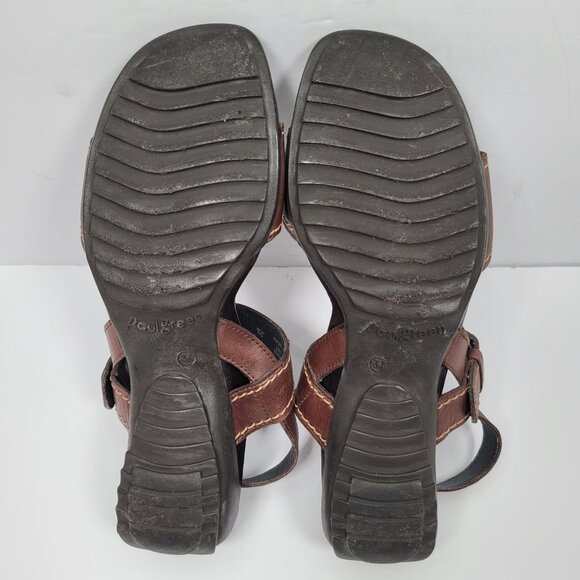 Paul Green Women's Brown Leather Strap Sandals  US Size 3.5 - Picture 7 of 8